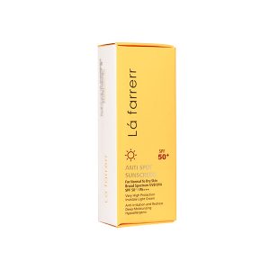 کرم ضد آفتاب و ضد لک بی رنگ SPF50 پوست خشک لافارر